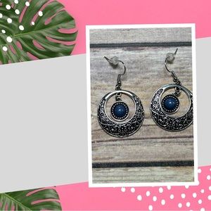 Silver/Blue Earrings